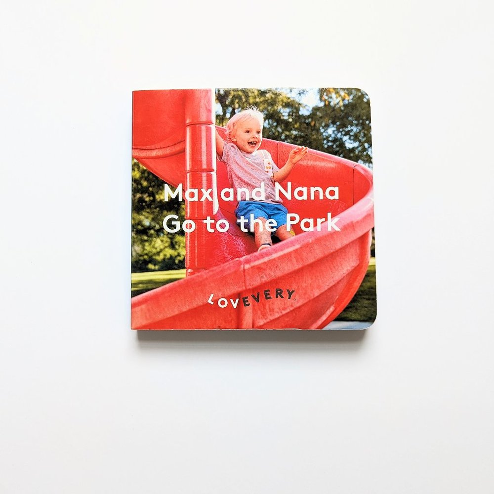 Lovevery - Kids Montessori Board Book - Max and Nana Go to the Park